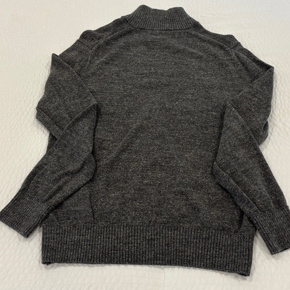 GAP Men's Charcoal Zip-Up Sweater - Picture 3 of 5